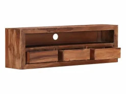 Mueble de TV de madera maciza de Sheesham 120x30x40 cm ES15736^ Clearance