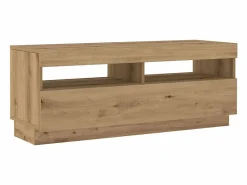 Mueble de TV luces LED madera roble artisan 200x35x40 cm^vidaxl Best