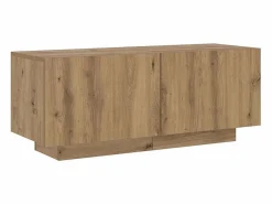 Mueble de TV luces LED madera roble artisan 200x35x40 cm^vidaxl Best
