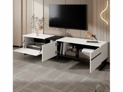 Mueble de TV moderno 180x38x45 cm - 3 puertas - con estantes abiertos -^ModernLuxe New