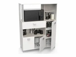 Mueble Despensa De Cocina 3 Puertas 1 Cajon Basil^ Hot