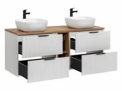 Petits-Meubles Mueble doble lavabo 140cm 2 nichos Adriel Blanco Online