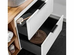 Petits-Meubles Mueble doble lavabo 140cm 2 nichos Adriel Blanco Online