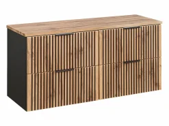 Mueble doble lavabo 120cm Gaia Madera y - Lavabo^Petits-Meubles Discount