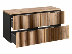Mueble doble lavabo 120cm Gaia Madera y - Lavabo^Petits-Meubles Discount
