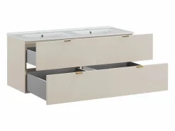 Petits-Meubles Mueble doble lavabo encastrado 120cm Azel Cachemira Beige