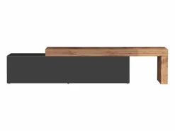 Mueble extensible para TV Chronos con 1 puerta abatible antracita/roble 190/350x40x51 cm^ Outlet