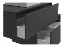 Mueble flotante de baño con lavabo, , 2 cajones, 94 cm, TEANA^Vente-unique Discount