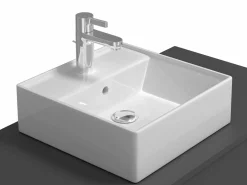 Mueble flotante de baño con lavabo, , 2 cajones, 94 cm, TEANA^Vente-unique Discount