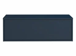 Mueble flotante para lavabo en color azul, L94 cm, TEANA^Vente-unique