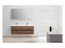 Mueble lavabo + lavabo 144cm MONTADO SIENA Nogal^STANO Online
