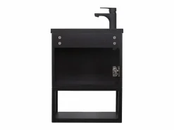 Mueble lavabo de pared NOVA de metal y madera con lavabo de resina de 40x50cm^ Clearance