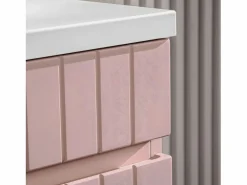 Petits-Meubles Mueble lavabo doble 140 cm 2 nichos Zelie do y Blanco Rosa Clearance