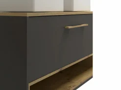 Vente-unique Mueble De Baño Con Doble Lavabo|Mueble lavabo doble a instalar - - baño - 60 cm - YANGRA