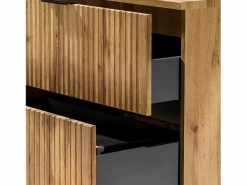 Petits-Meubles Mueble De Baño Con Doble Lavabo|Mueble lavabo doble 140cm 2 nichos Adriel Madera