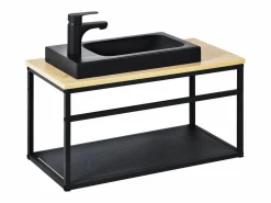 Mueble De Aseo|Mueble lavabo grande WILO con lavabo de resina de 60 cm