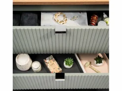 Mueble lavabo individual 60cm 2 cajones Jade y Madera^Petits-Meubles Sale