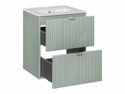 Mueble lavabo individual encastrado 50cm 2 cajones Jade^Petits-Meubles Best