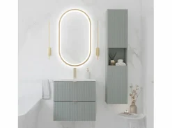 Mueble lavabo individual encastrado 50cm 2 cajones Jade^Petits-Meubles Best