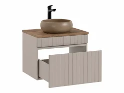 Mueble lavabo individual 60cm Zelie Cachemira y Madera^Petits-Meubles Discount