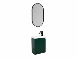 Mueble De Aseo|Mueble lavabo LISA + espejo ovalado
