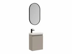 Mueble De Aseo|Mueble lavabo LISA + espejo ovalado