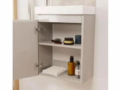 Mueble De Aseo|Mueble lavabo LISA + espejo ovalado