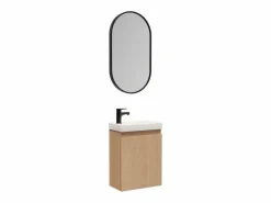 Mueble lavabo LISA + espejo ovalado^ Discount