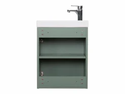 Mueble lavabo LISA negro + grifería^ Discount