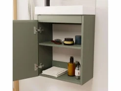 Mueble lavabo LISA negro + grifería^