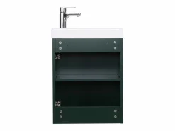 Mueble lavabo LISA negro + grifería Verde Sale