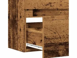 Mueble De Baño Simple|Mueble lavabo madera antigua 90x38,5x45 cm madera de ingeniería