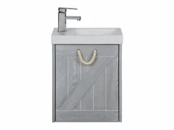 Mueble lavabo MISTRAL gris marino Negro Best