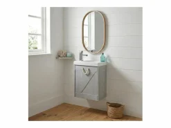 Mueble lavabo MISTRAL gris marino Negro Best