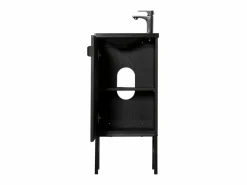 Mueble lavabo sobre patas roble-carbón STUDIO Negro Hot
