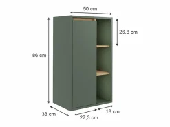Vicco Columna De Baño|Mueble Midi /artesano 50x33x86 viola