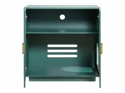 Mueble para Caja de Arena SucceBuy Gato Armario Esconder Casa de Baño de Gato Doble Puerta, Nicho Esconder-arena Madera con Agujeros, 80 x 50 x 79 cm Verde