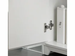 Sobuy Mueble De Lavabo|Mueble para Debajo del Lavabo Fregadero Armario de Baño de Suelo con 2 Puertas 60 x 30 x 60 cm BZR108- II-W ES