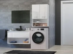 Mueble para lavadora, 30 x 64 x 90 cm, Mate / Brillante^ Hot