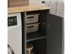 Vicco Mueble Para Lavadora|Mueble para lavadora antracita/roble dorado 93.6x60.3x88.2 viktor