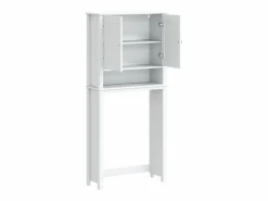 vidaxl Mueble Para Lavadora|Mueble para lavadora BERG madera maciza 76x27x164,5 cm