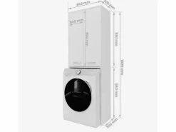 Mueble para lavadora, mate, roble Sonoma, 31 x 64 x 180 cm^ Discount