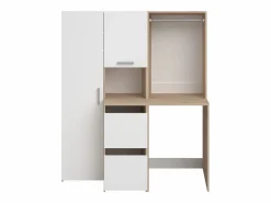Mueble para lavadora con almacenamiento - Natural claro - L157 x A184 cm - ERKANO^Vente-unique Hot
