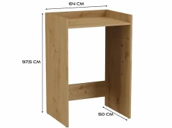 Mueble para lavadora, Roble Artesano, 64 x 97,5 x 50 cm^ Clearance