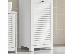 Mueble para Ropa Sucia Armario Multifuncional para Baño con 1 Cesto y 1 Cajón 40 x 38 x 90 BZR73-W ES^Sobuy Sale