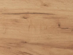 Vente-unique Mueble Tv|Mueble para TV con 2 puertas y 6 estantes con LEDs - Natural claro y Antracita - IDESIA