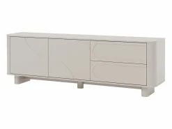 Vente-unique Mueble Tv|Mueble para TV con 2 puertas y 2 cajones - - DIGARA