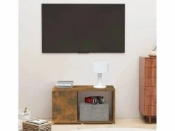 Mueble para TV madera contrachapada roble ahumado 60x24x32 cm^Clicnbuy Clearance