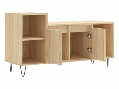 Mueble para TV madera contrachapada roble Sonoma 100x35x55 cm^vidaxl New