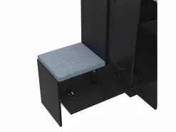 Mueble para zapatos multifuncional - con asiento acolchado - con 4 puertas y 1 cajón -^ModernLuxe Outlet